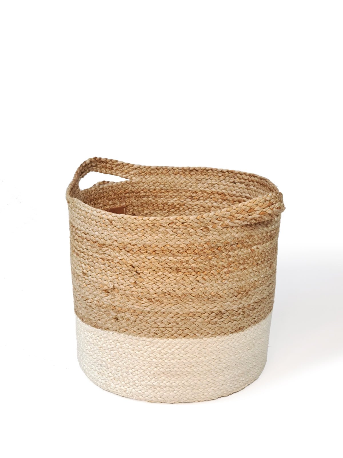 Kata Colorblock Jute Basket – Handwoven Fair Trade Storage Basket