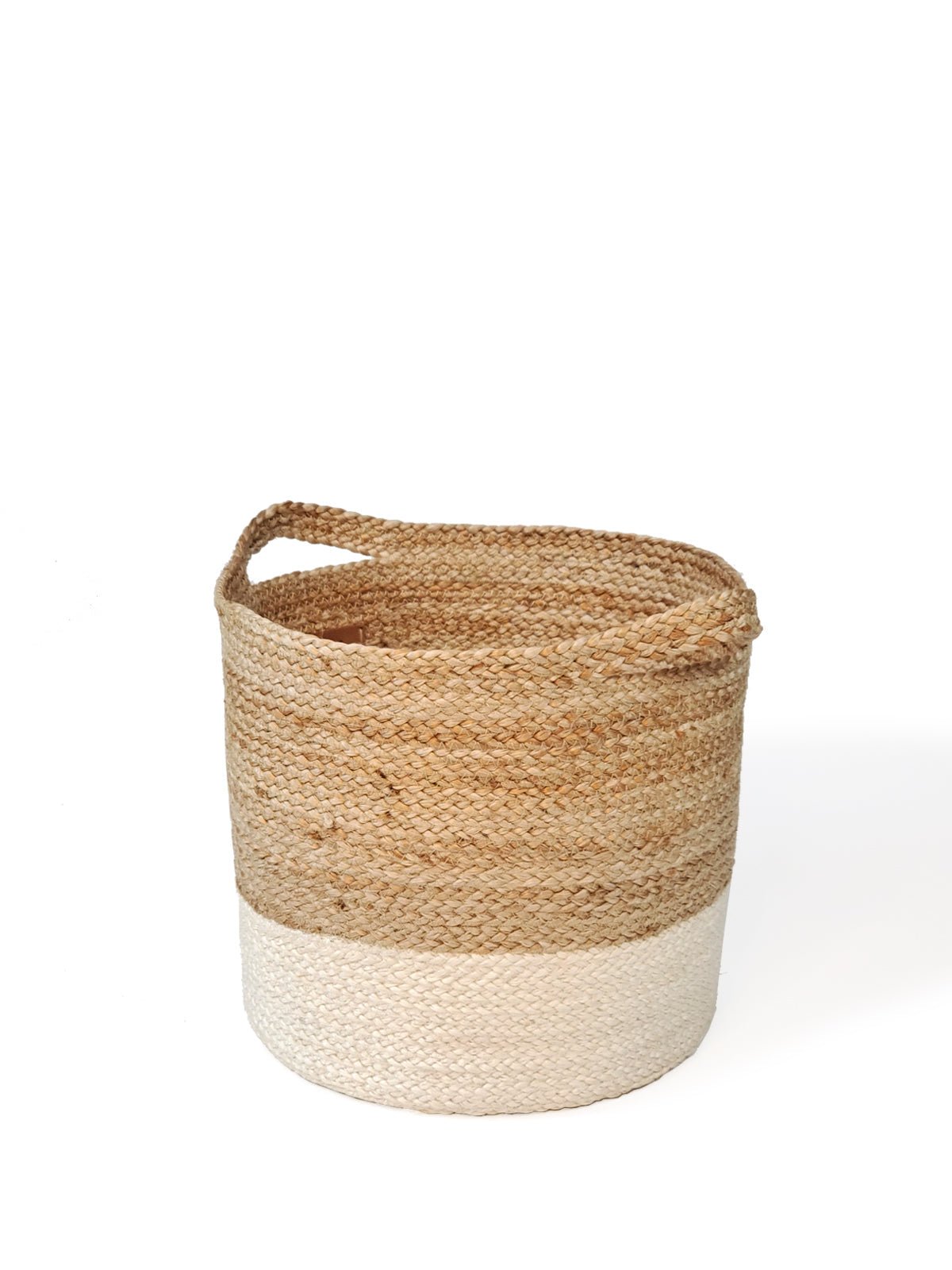 Kata Colorblock Jute Basket – Handwoven Fair Trade Storage Basket