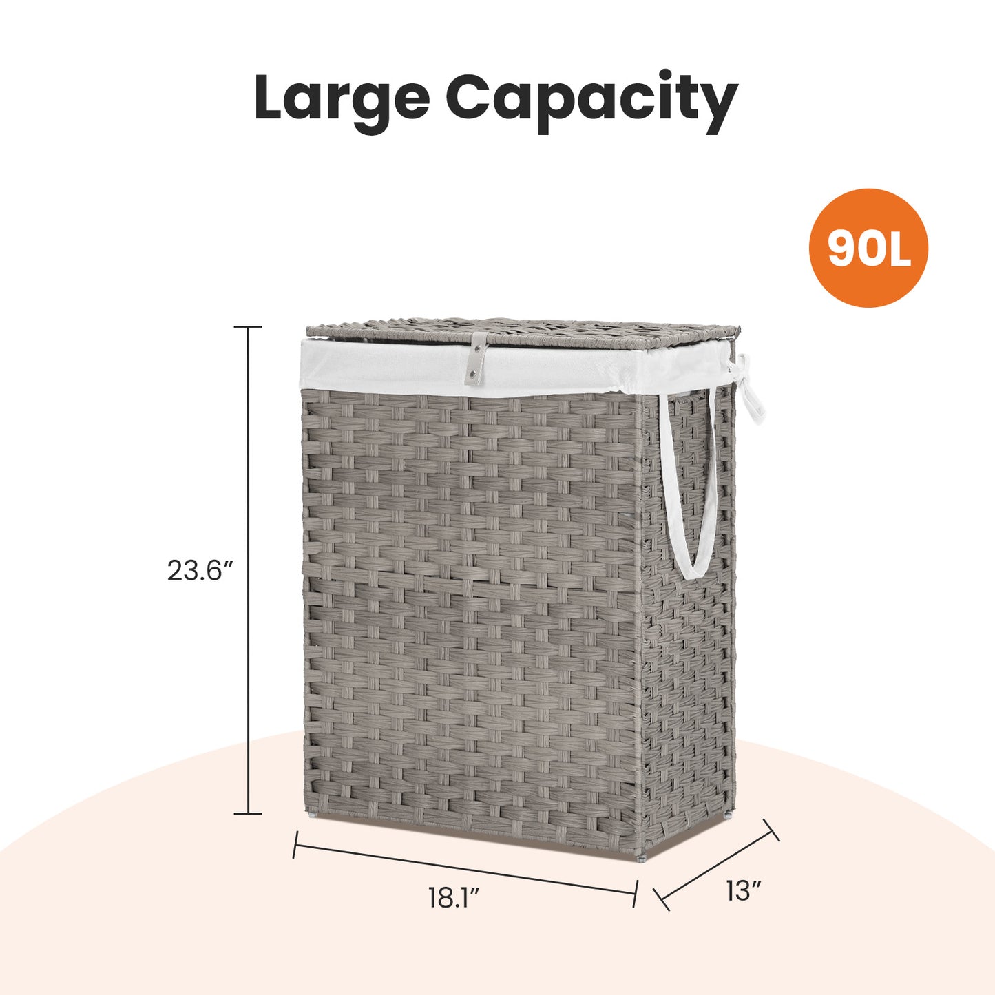 Laundry Hamper with Lid – product view 7