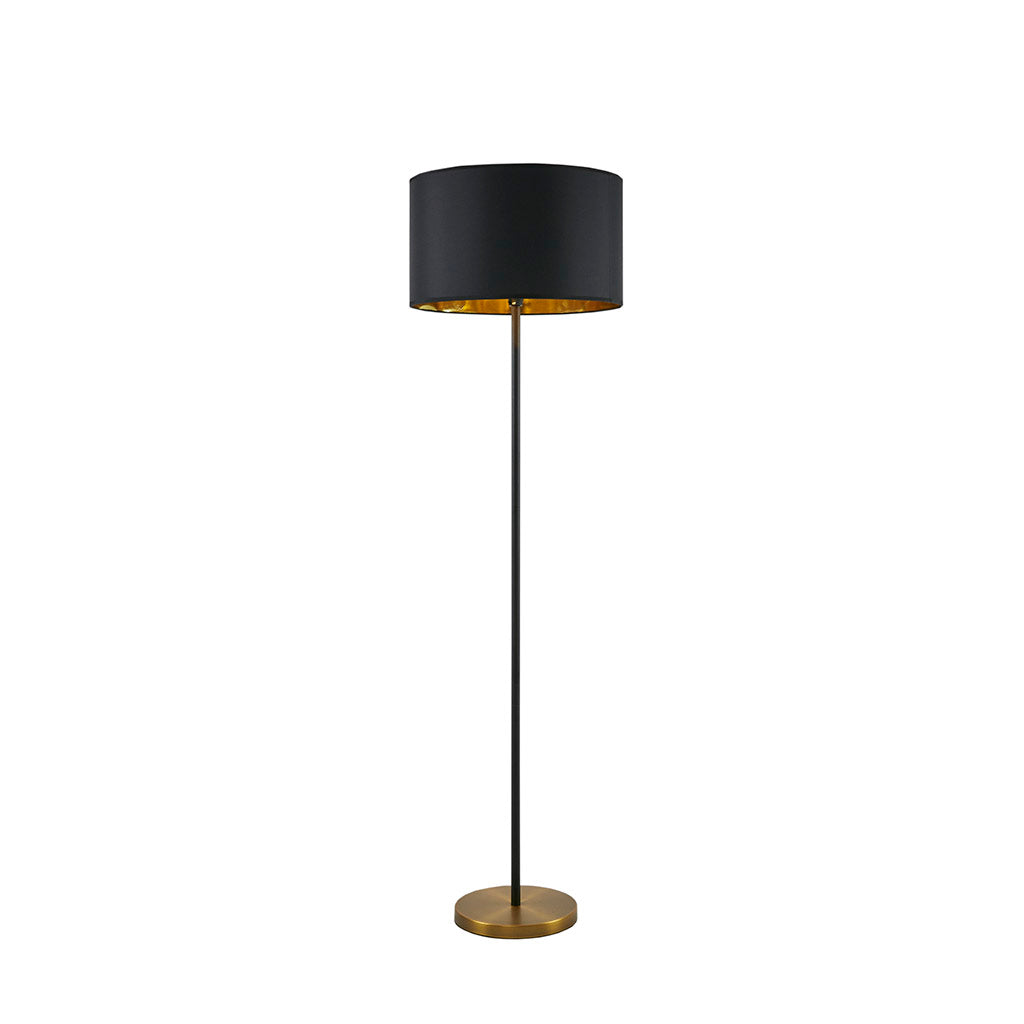 Black & Gold Metal Floor Lamp – product detail view
