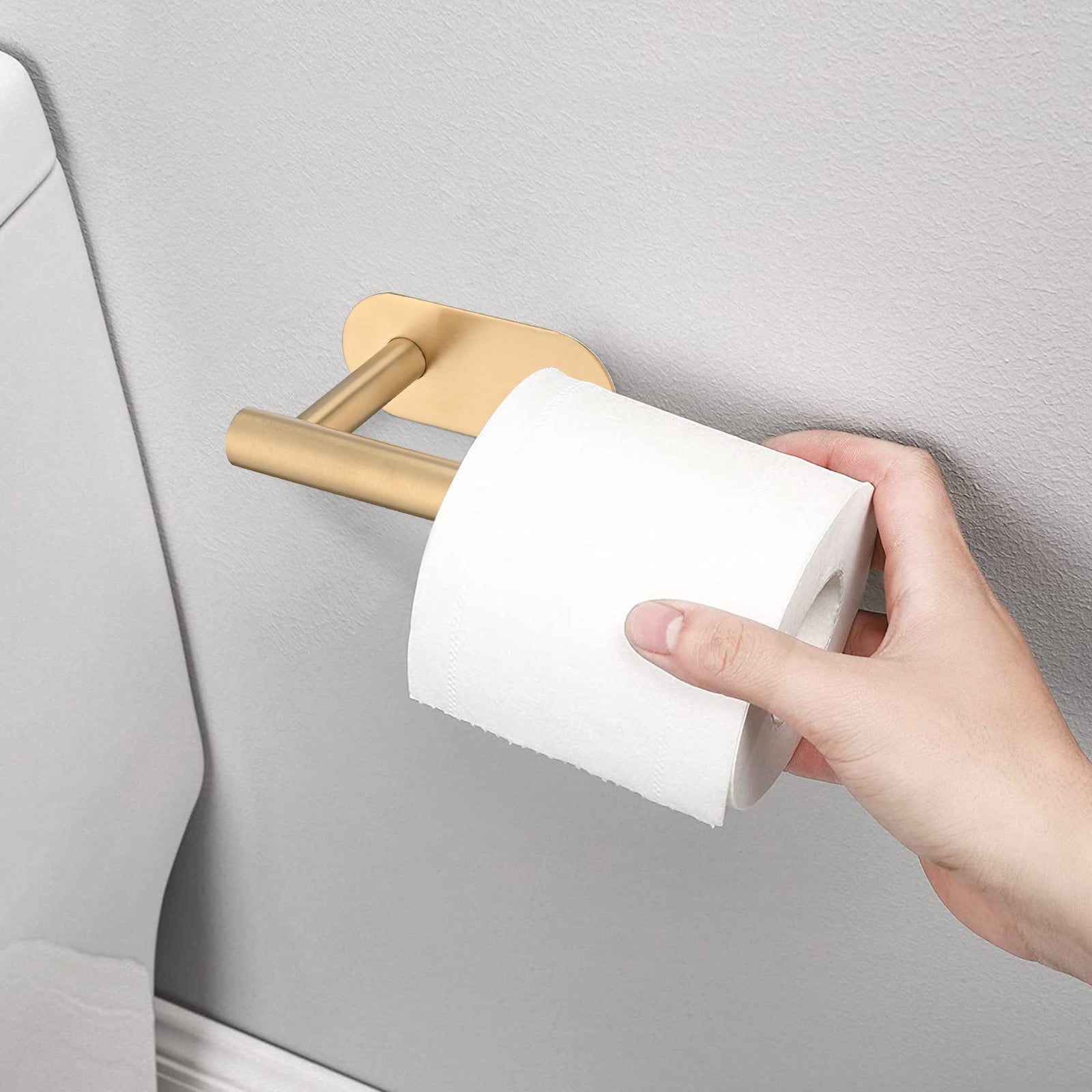 Self-Adhesive Toilet Paper Holder – No Drilling – product close-up