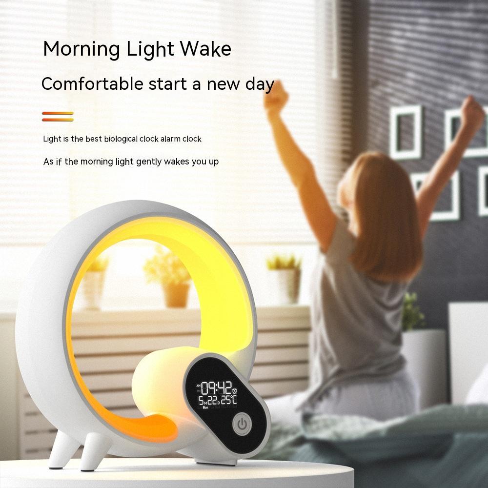Sunrise Alarm Clock with White Noise & Ambient Light – product feature view