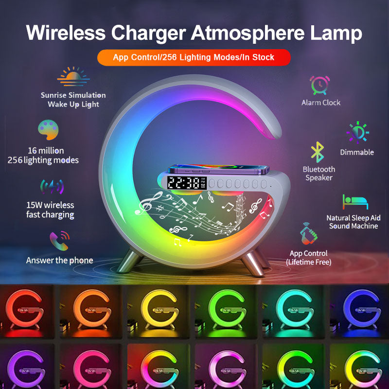 G-Shaped LED Bluetooth Speaker Lamp – product view 6