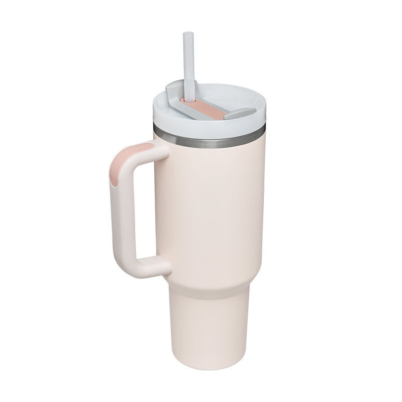 40 oz Insulated Tumbler with Handle & Straw – product view 31
