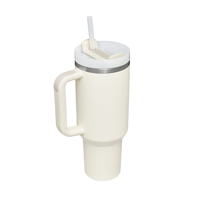 40 oz Insulated Tumbler with Handle & Straw – product view 15