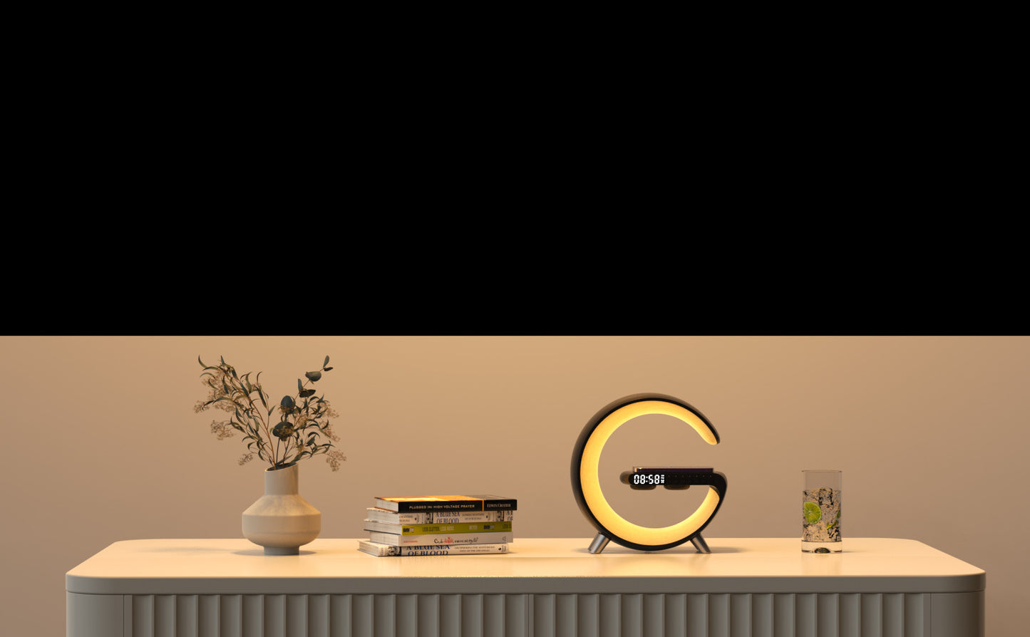 G-Shaped LED Bluetooth Speaker Lamp – product view 9