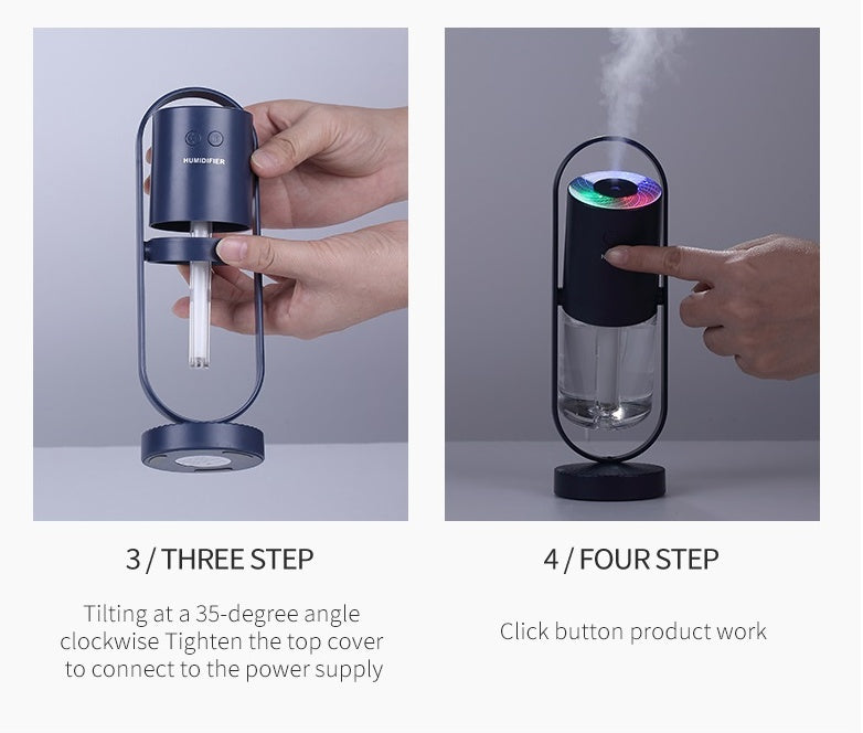 USB Air Humidifier with Projection Night Light – product view 8