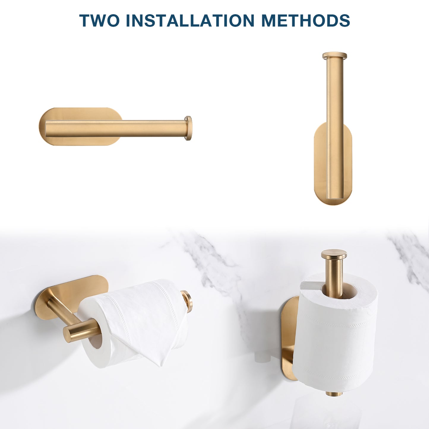 Self-Adhesive Toilet Paper Holder – No Drilling – product detail view