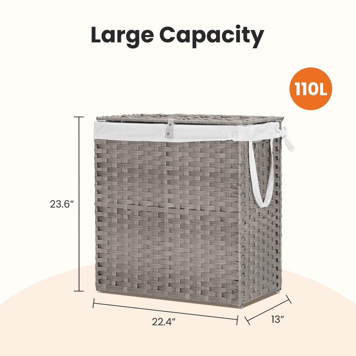 Laundry Hamper with Lid – product view 10