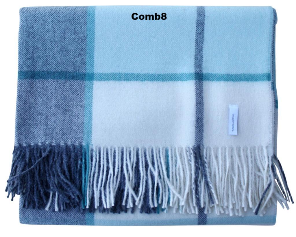 Horizon Stripe Alpaca Throw – 100% Baby Alpaca Luxury Blanket