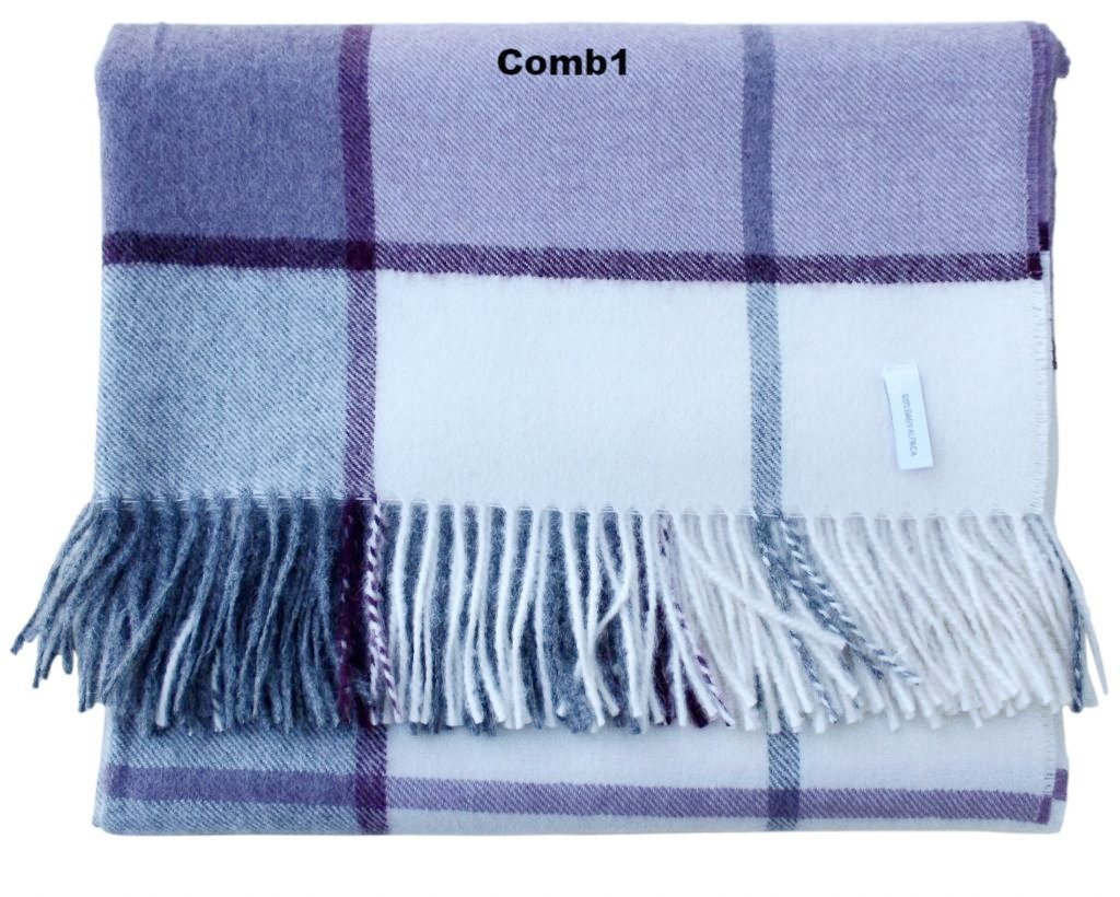 Horizon Stripe Alpaca Throw – 100% Baby Alpaca Luxury Blanket
