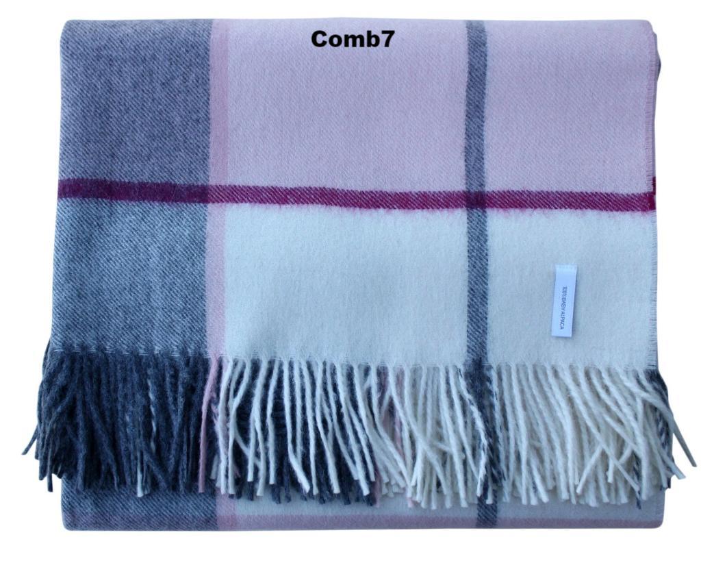 Horizon Stripe Alpaca Throw – 100% Baby Alpaca Luxury Blanket
