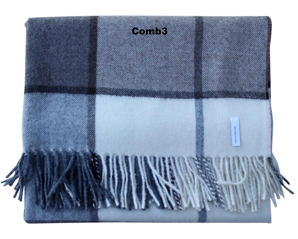Horizon Stripe Alpaca Throw – 100% Baby Alpaca Luxury Blanket