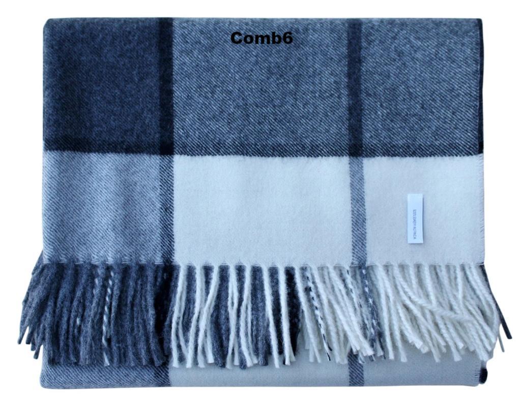 Horizon Stripe Alpaca Throw – 100% Baby Alpaca Luxury Blanket